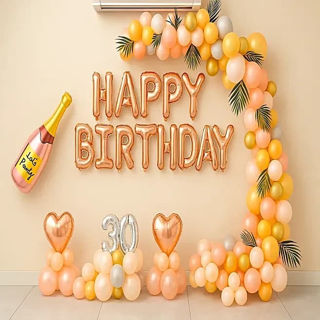 Birthday Personalised Premium Balloon Decor Set — view 1 of 4