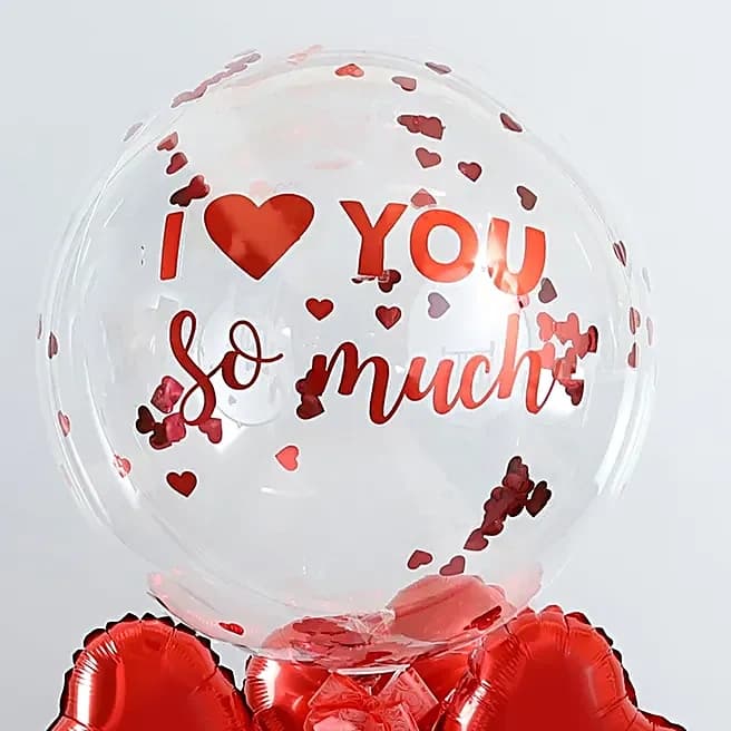 Luv You So Much Red Balloon Bouquet Set — view 6 of 6