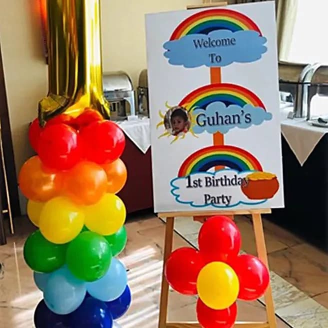 Rainbow Theme Birthday Decor Set — view 3 of 3