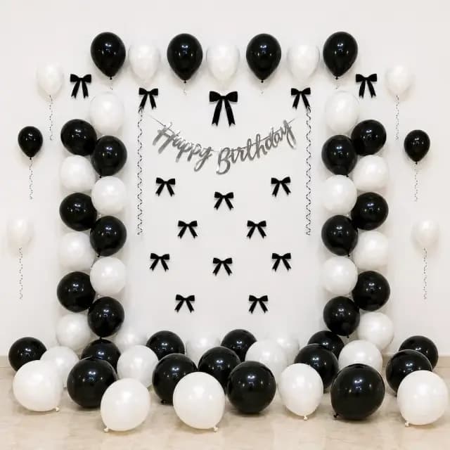 Bow Ribbon Birthday Decoration Setup — view 1 of 2