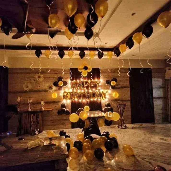 Birthday Decoration at home with metallic shiny balloons Set — view 1 of 1