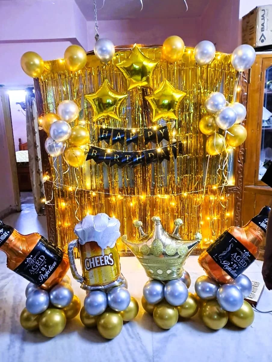 Golden Cheers Celebration Decor Set — view 1 of 1