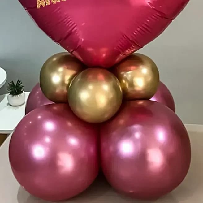 Happy Anniversary Chrome Balloon Set-Pink Set — view 3 of 4