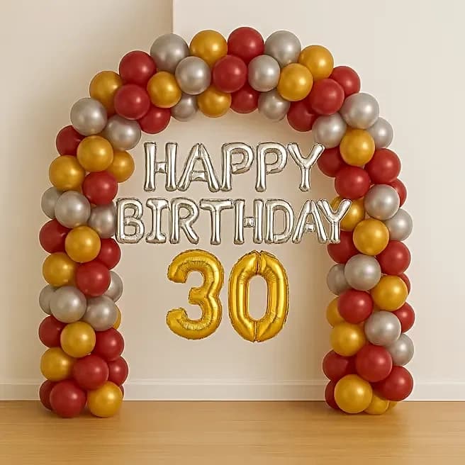 Radiant Birthday Arch Balloon Display Set — view 4 of 4