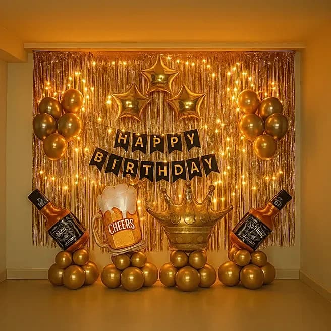 Birthday Balloon Decor For Husband Set — view 1 of 2