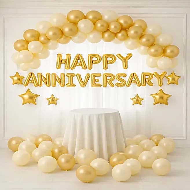 Golden Anniversary Balloon Decor Set — view 1 of 3
