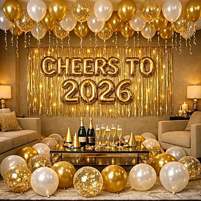 Cheers to 2026 Party Balloon Decor Set — view 2 of 2
