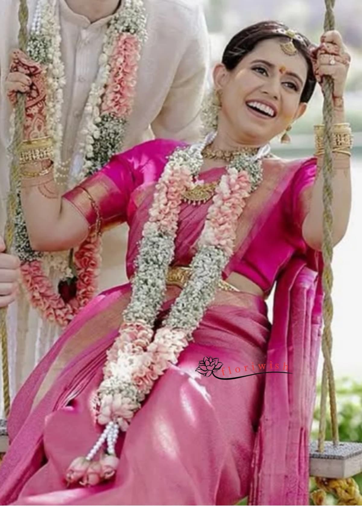 Pink Rose Petals Varmala — view 3 of 3